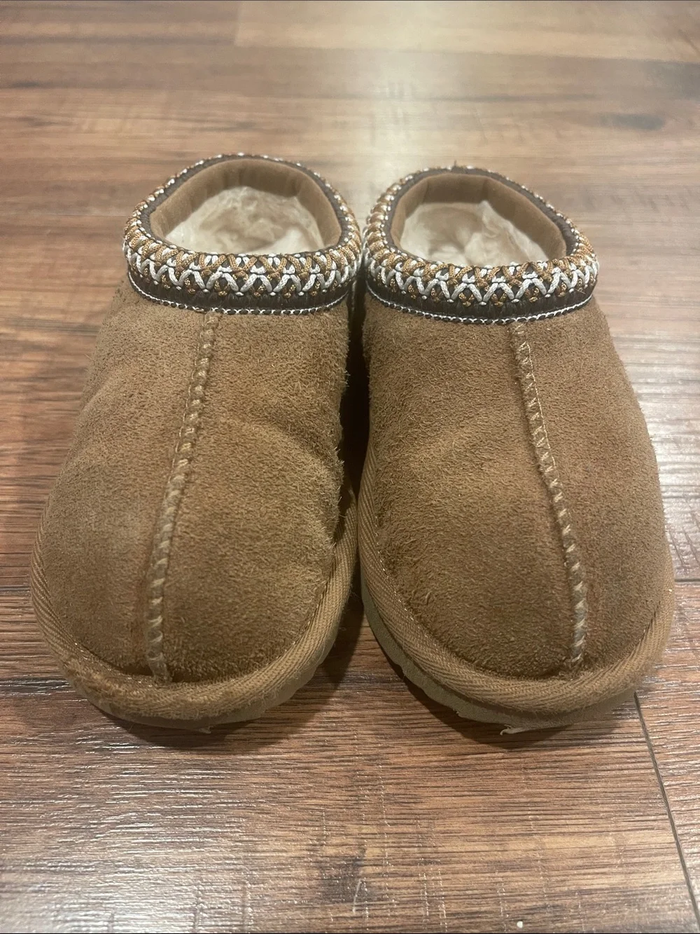 UGG Kids Chestnut Slip-On Shearling Lined Clog